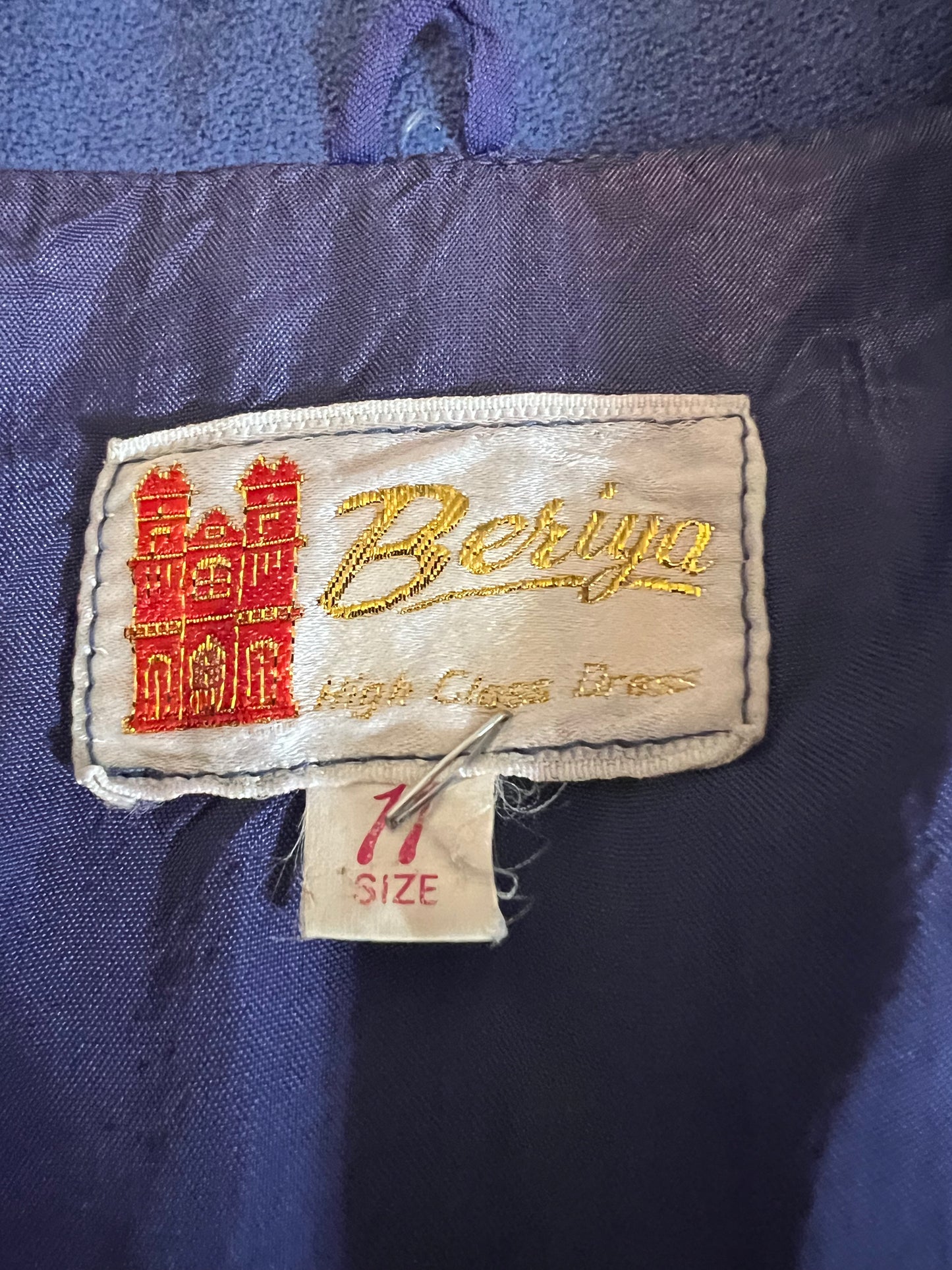 Vintage Worsted Wool 2 Piece Pleated Skirt Suit