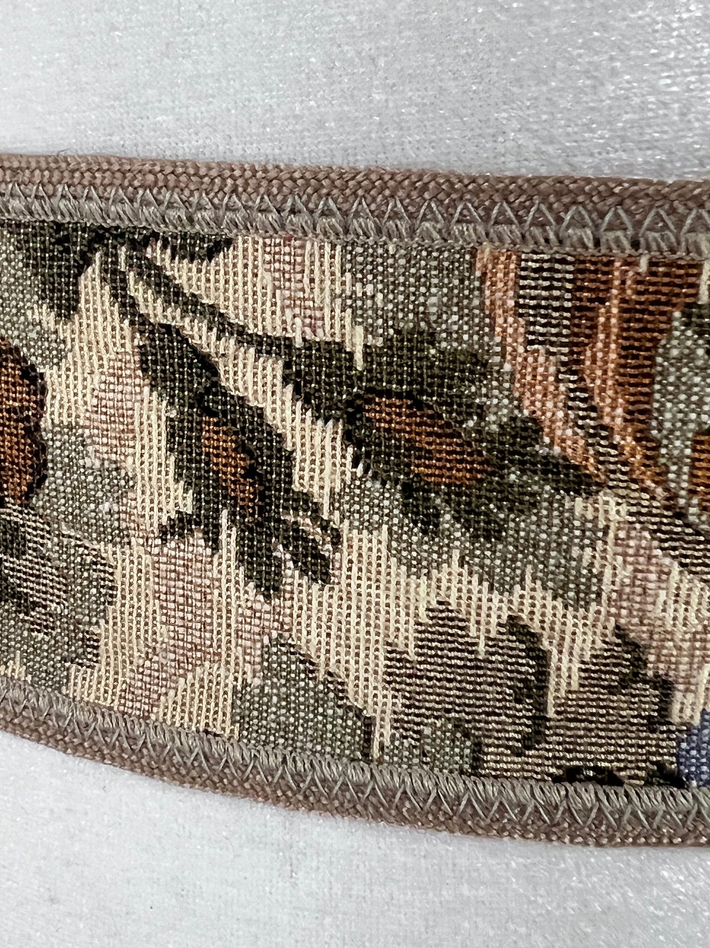 Floral Print Cinch Tapestry Belt