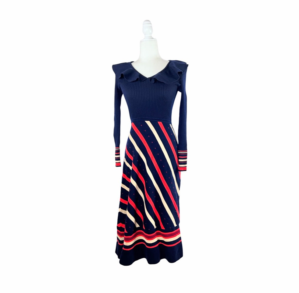 Ladies Vintage Sweater Knit Dress