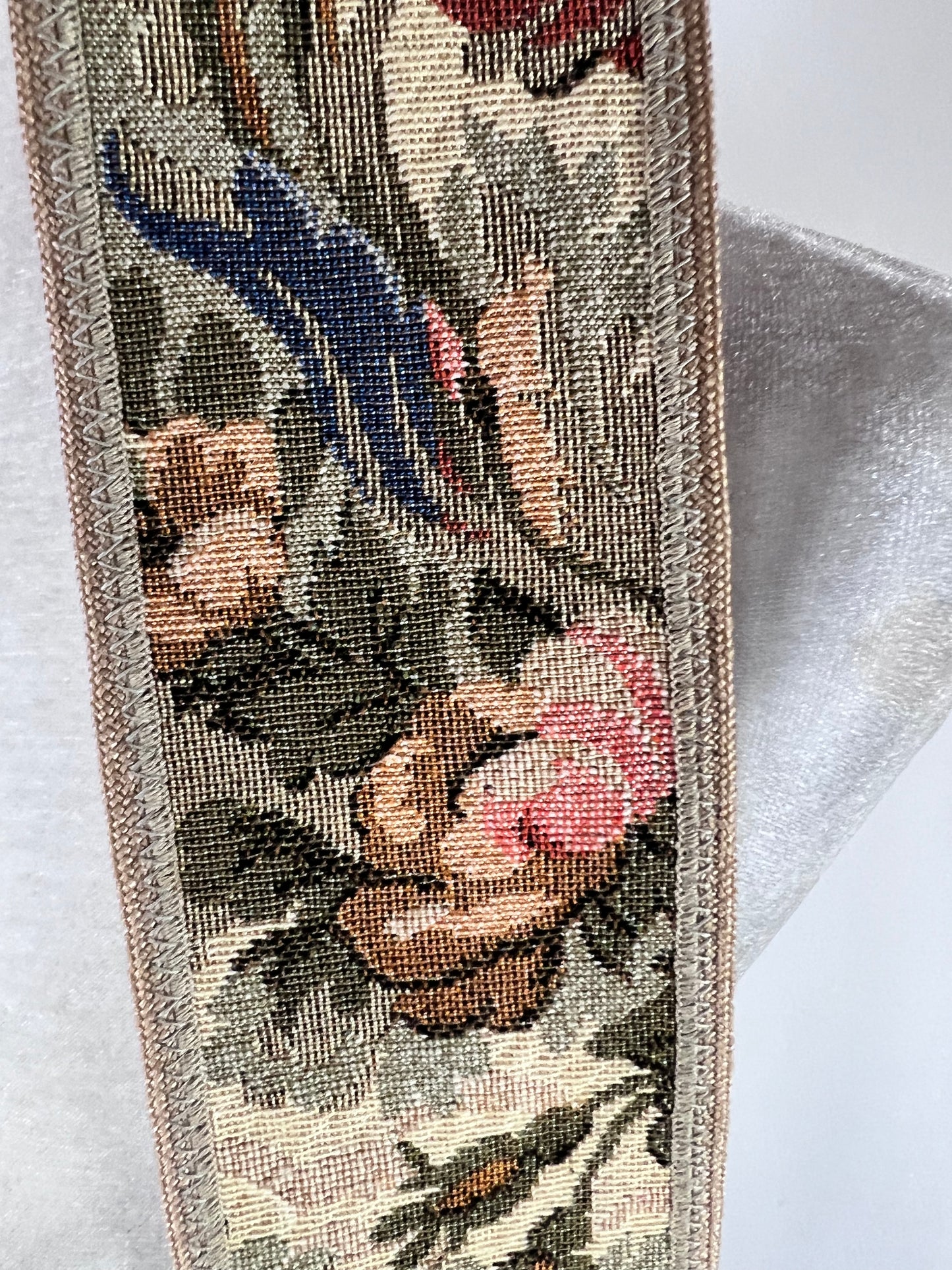 Floral Print Cinch Tapestry Belt