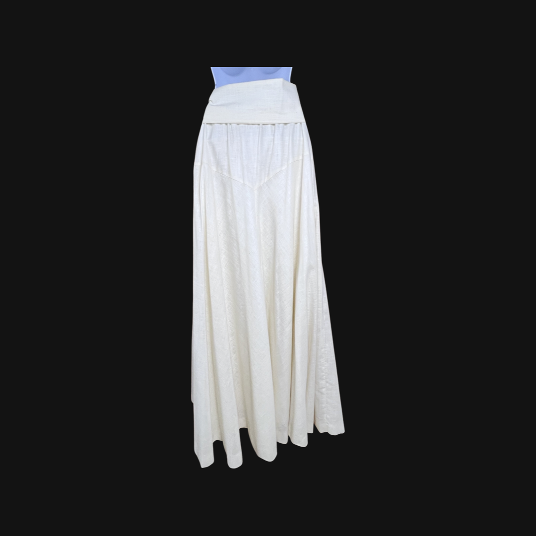 Vintage Chessa Davis Linen Skirt